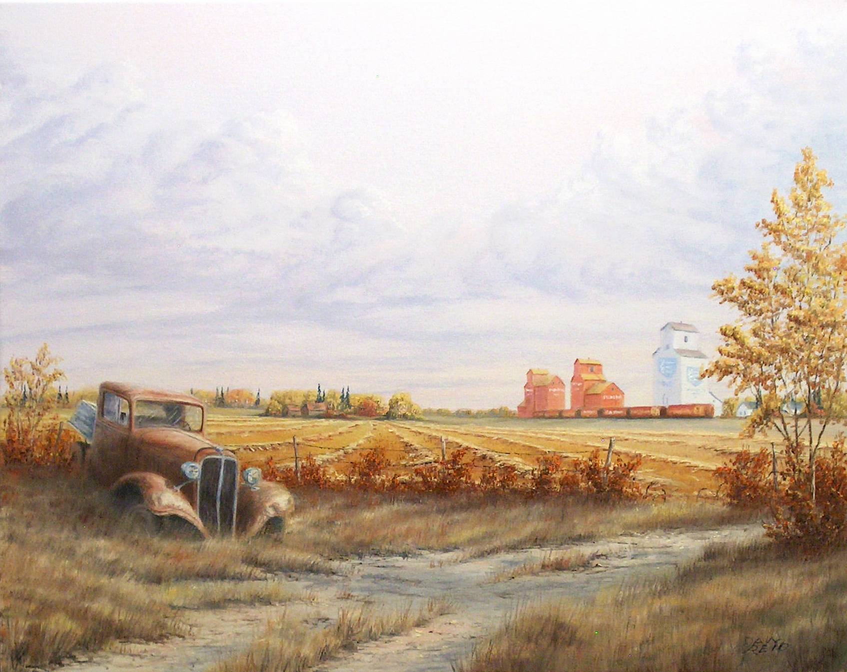 Golden Afternoon Stretched Canvas by Dan Reid