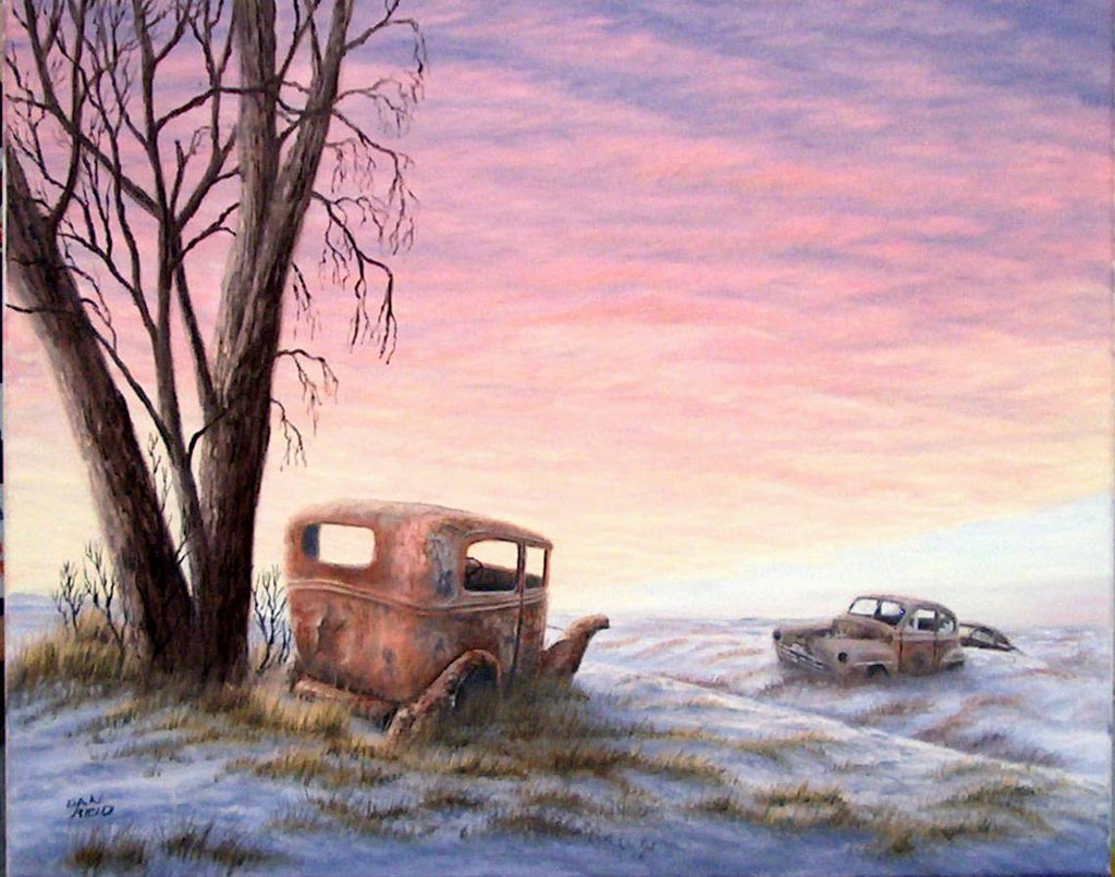Watching the Sunrise Stretched Canvas Artwork by Dan Reid