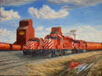 CP Engines Stretched Canvas Artwork by Dan Reid