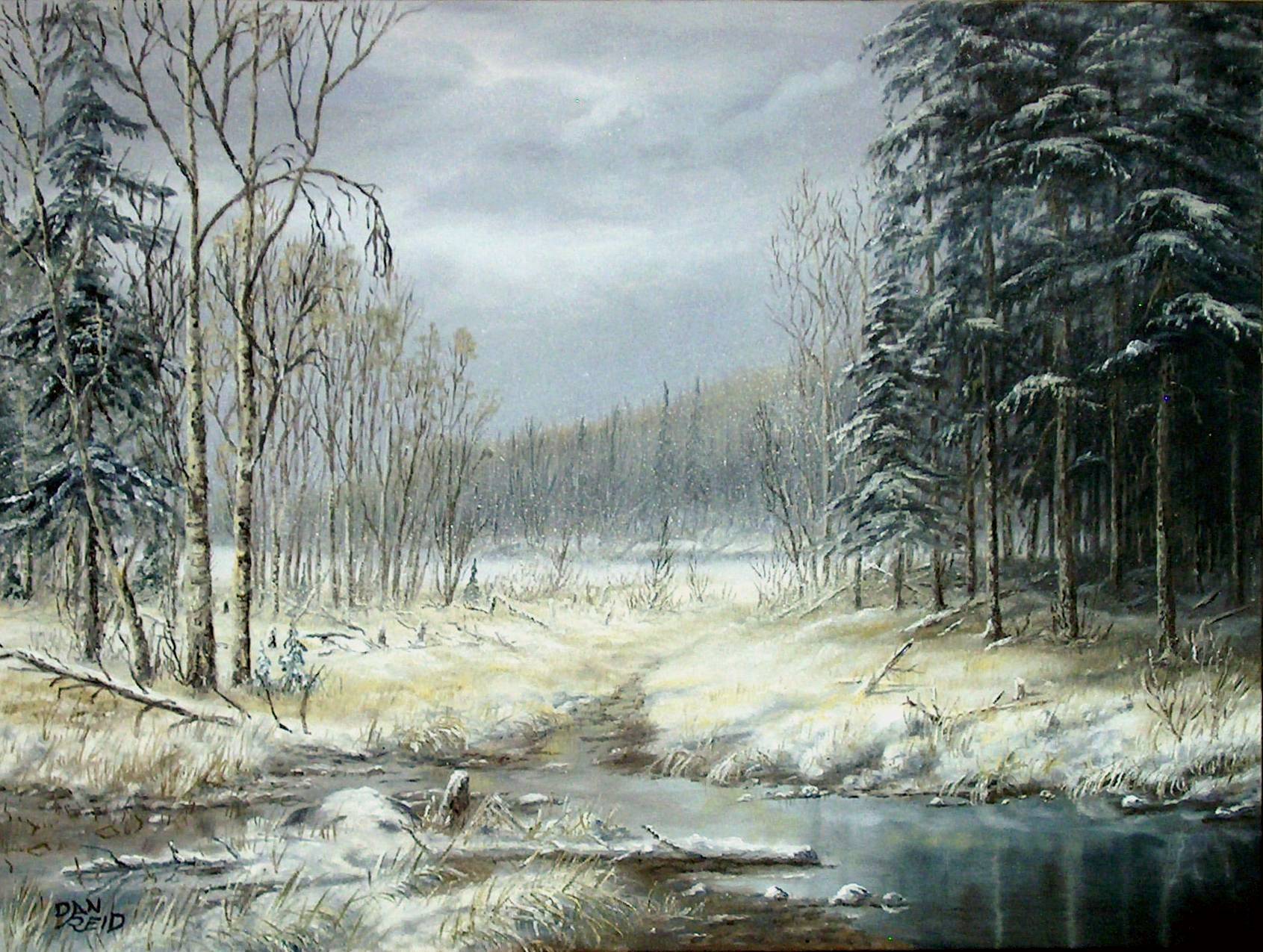 Winter Woods by Dan Reid