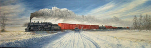 Cold Crossing Stretched Canvas Artwork by Dan Reid