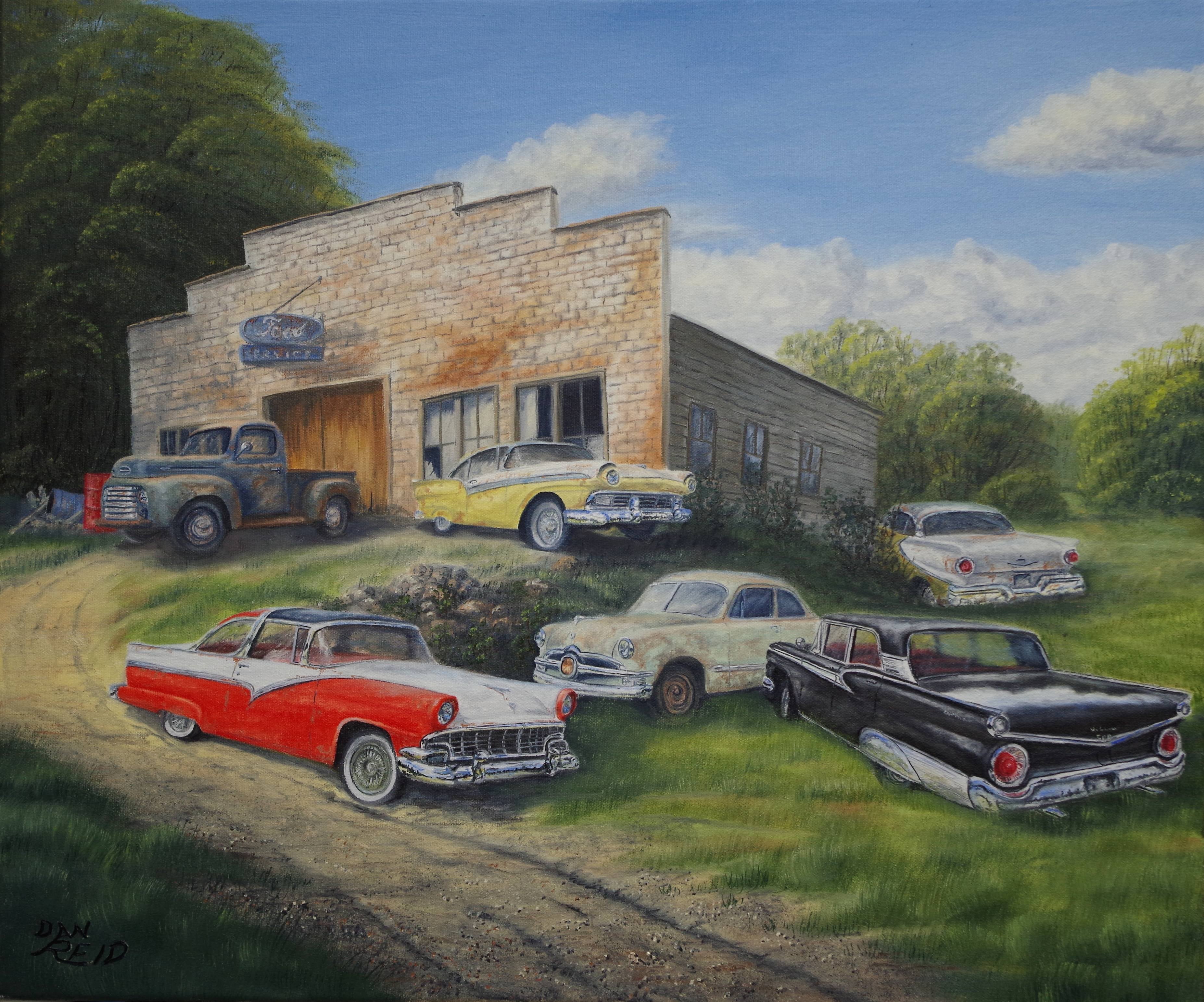 Fords of the 50's by Dan Reid