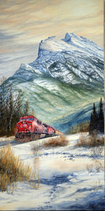 Pulling Through the Mountains Stretched Canvas Artwork by Dan Reid