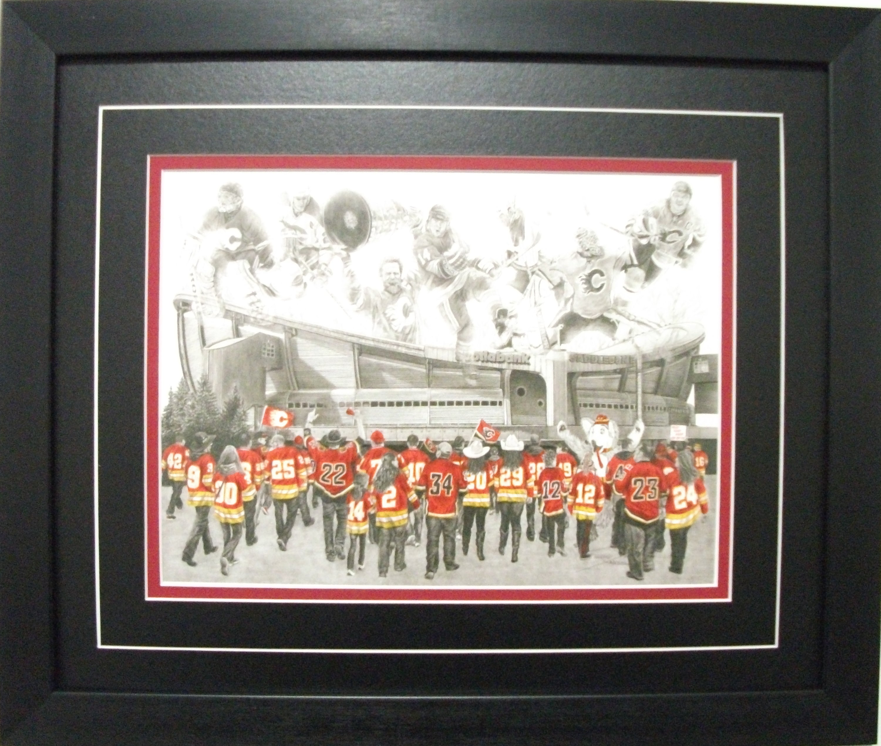 Calgary Flames "C of Red" Game Day Series  by Jeremy Bresciani