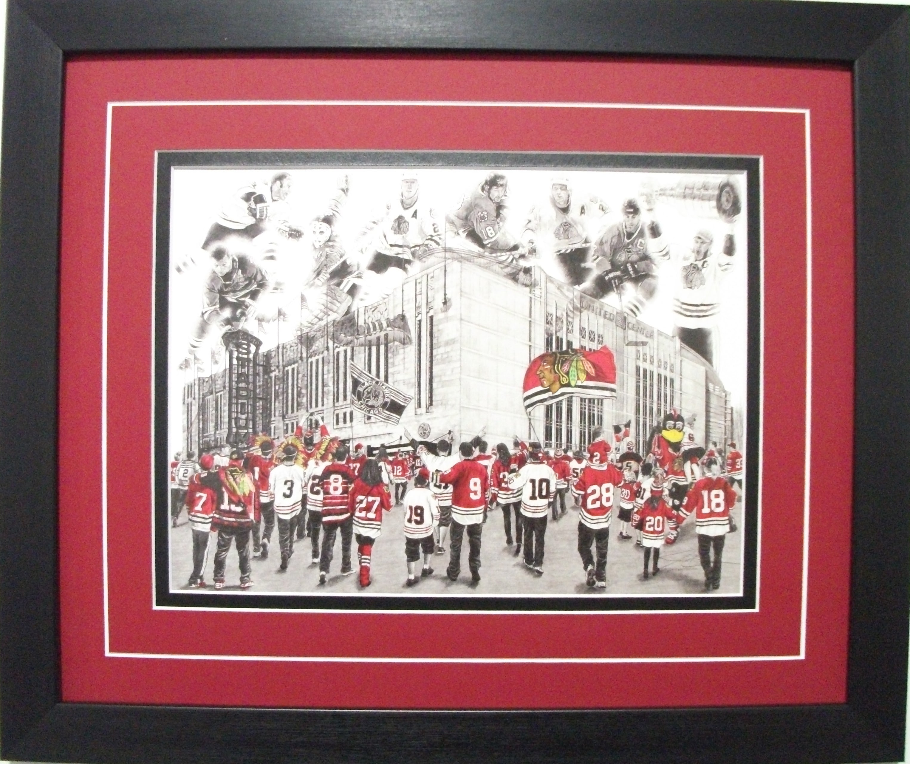 Chicago Black Hawks "Red Reign" Game Day Series by Jeremy Bresciani